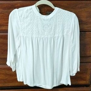 White lace blouse
